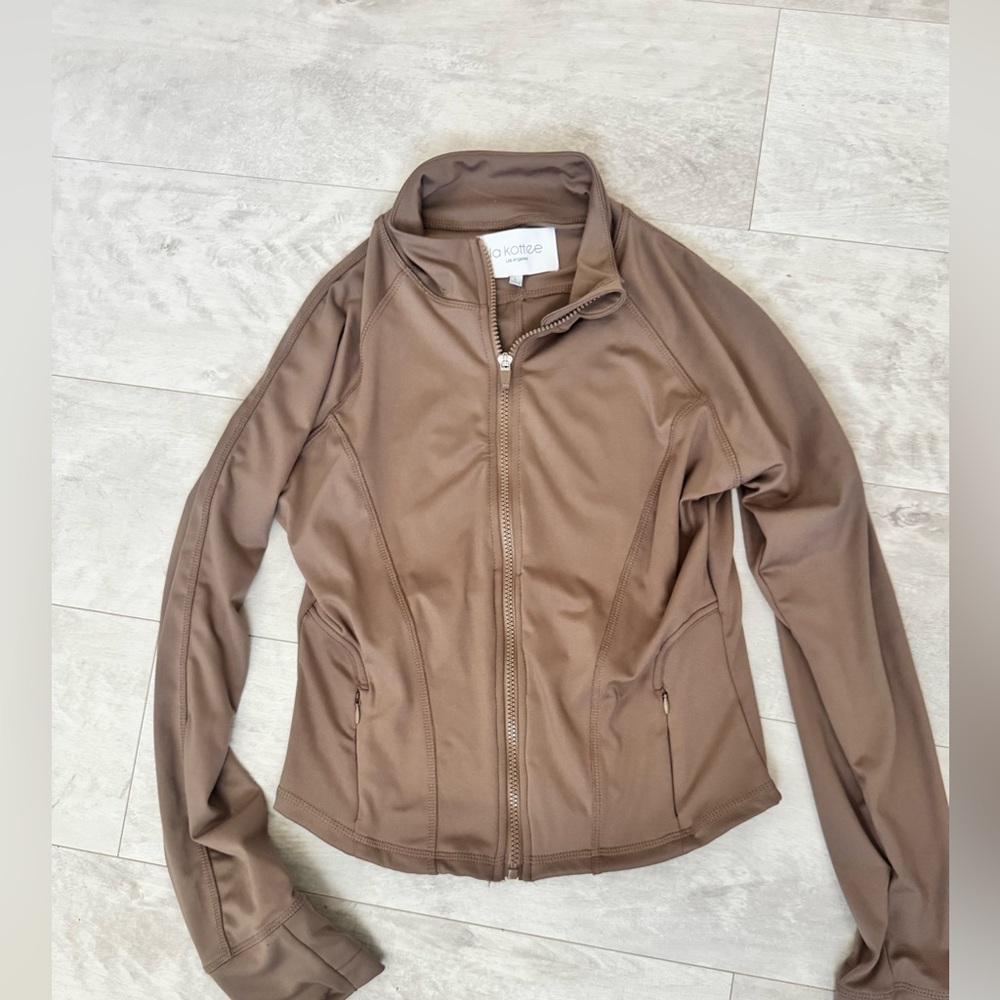 Chic Taupe Utility Jacket for Women